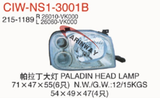 Paladin head lamp 