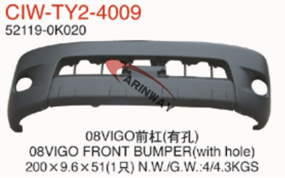 08 VIGO FRONT BUMPER(with hole)