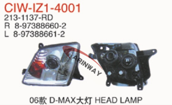 08 D-MAX Head lamp
