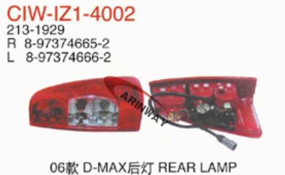 08 D-MAX Tail lamp